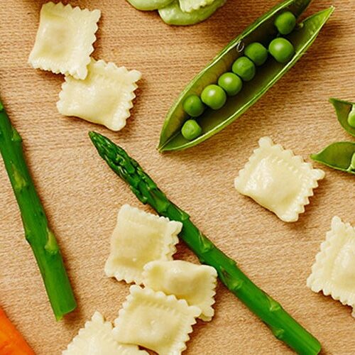 Mini Ravioli With Baby Vegetables