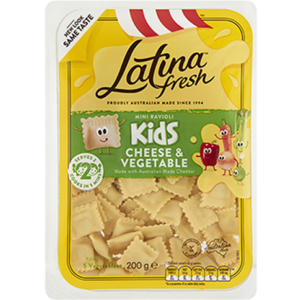 Latina Kids Cheese and Vegetable Mini Ravioli 200g