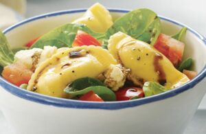 Agnolotti with Ricotta & Spinach Salad