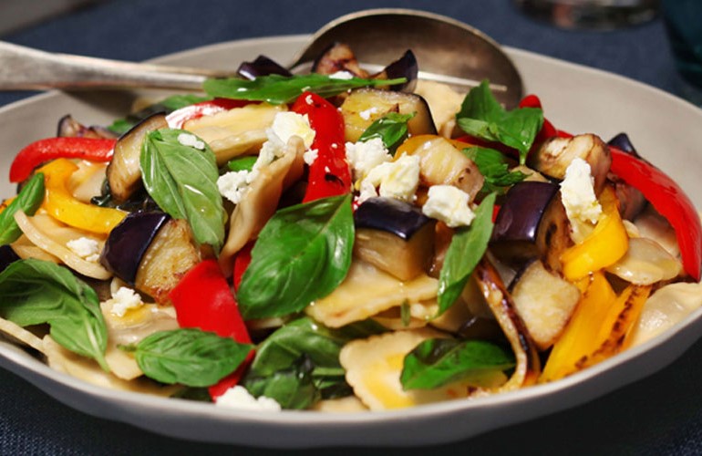 Capsicum & Eggplant Beef Ravioli