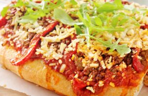 Middle Eastern Lamb Pizza