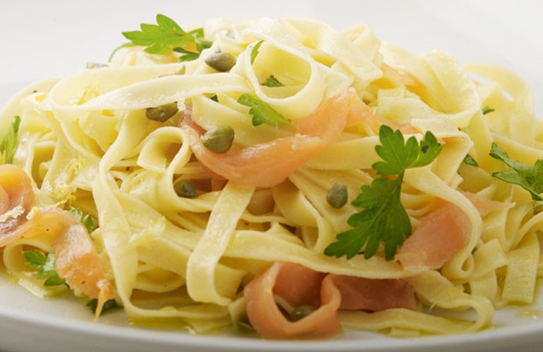 Smoked Salmon & Ricotta Fettuccine