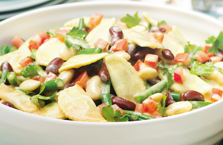 Three Bean Agnolotti Salad