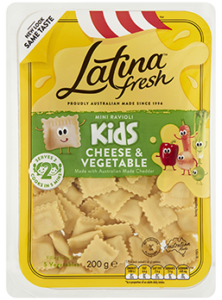 Latinan Fresh Kids Cheese and Vegetable Mini Ravioli 200g