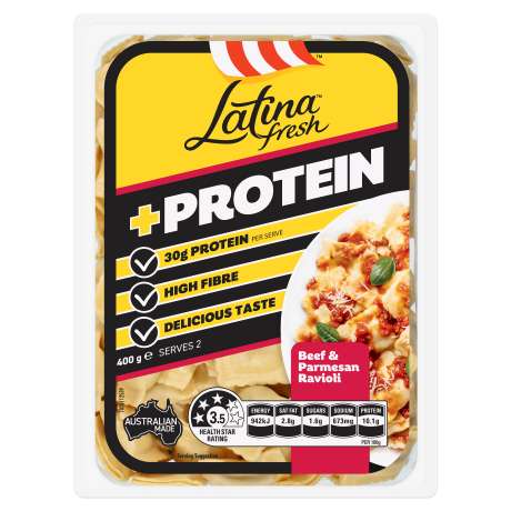 Latina Fresh +Protein Beef & Parmesan 400g